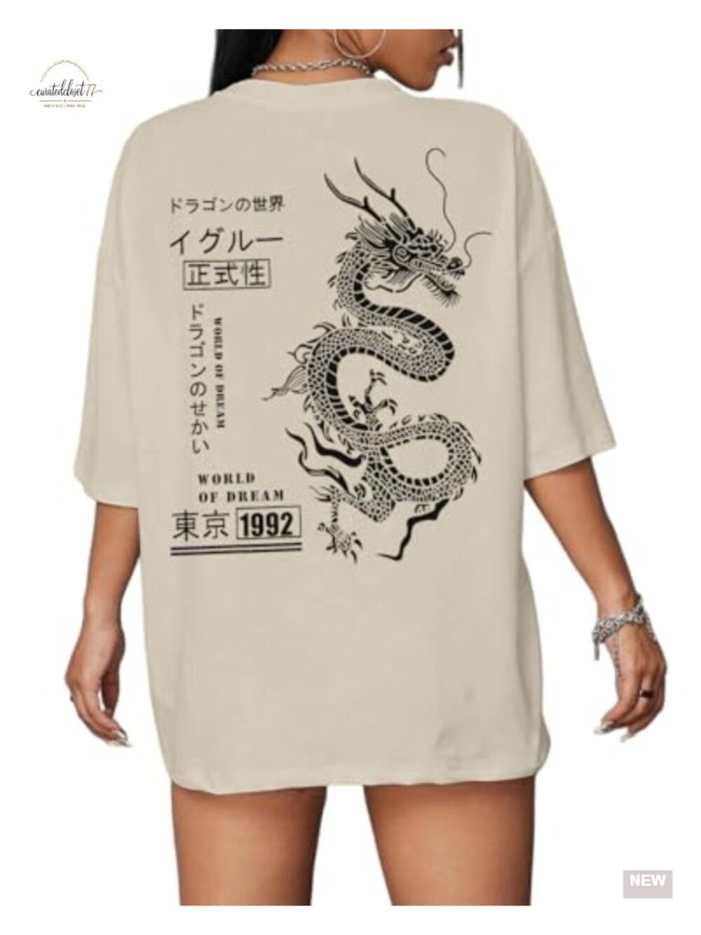 Oversized Graphic Cotton T-Shirt Short Sleeve Women Religious Faith Tee